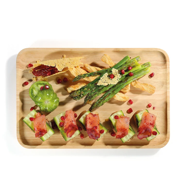 Snackplatte, hell 35,5 x 23,5 cm
