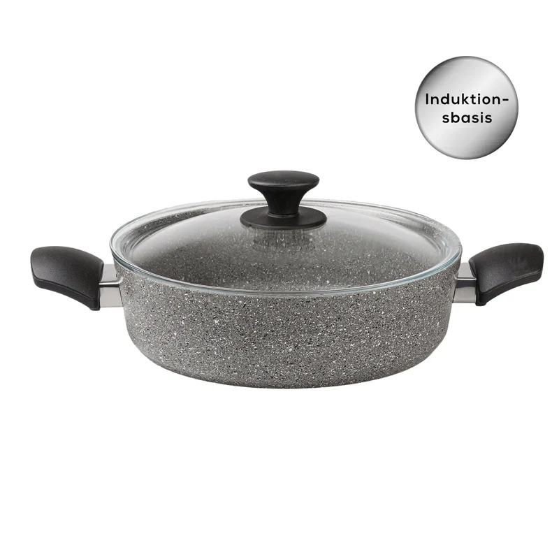 Karaca Biogranit Grau Neu Induktions Topfset, 7-teiliges
