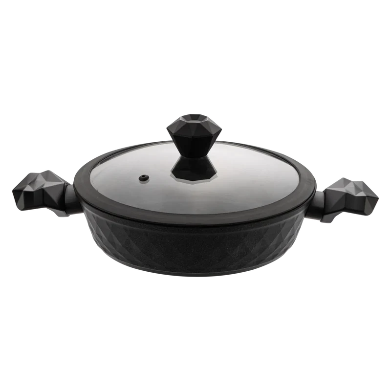 Karaca Bio Diamond Braten Gemüsetopf mit antibakteriellen Griffen und Induktionsboden 26 cm 3.2l