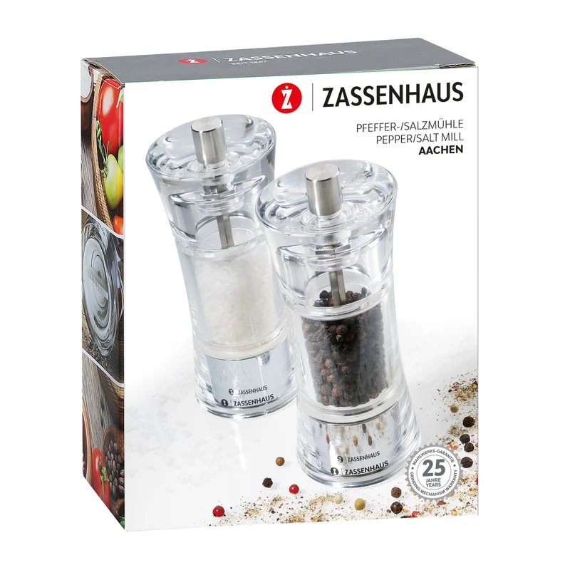 Mühlen-Set AACHEN 14 cm Acryl