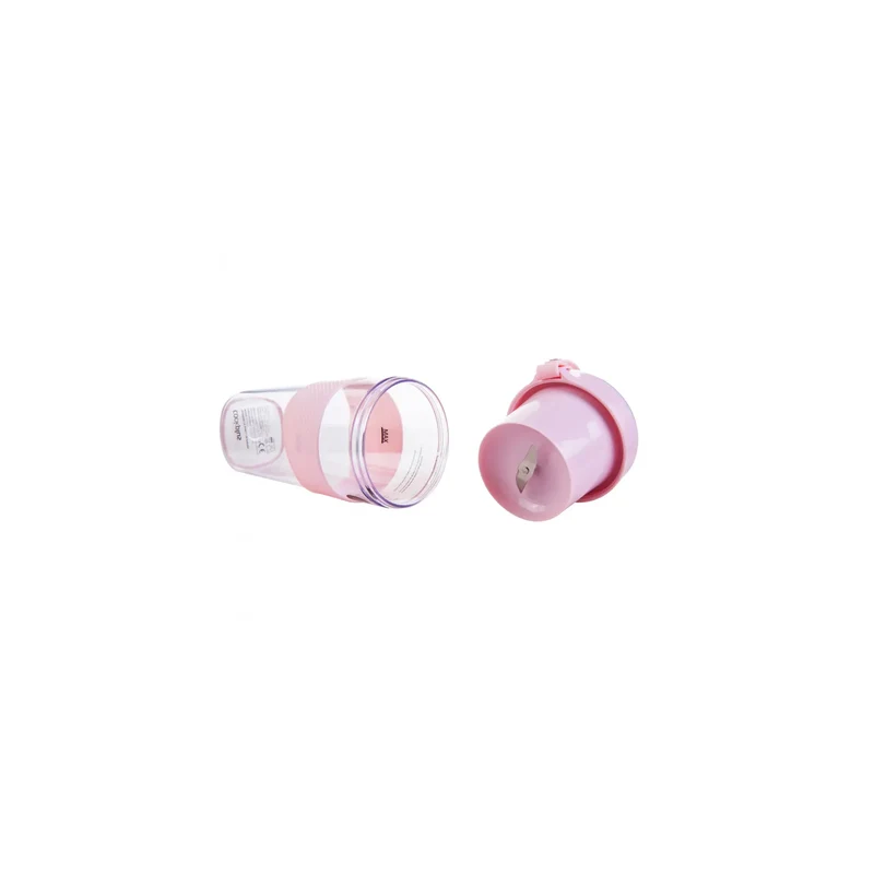 Cookplus Pink Tragbarer, wiederaufladbarer Smoothie-Mixer, 400ml, 60W