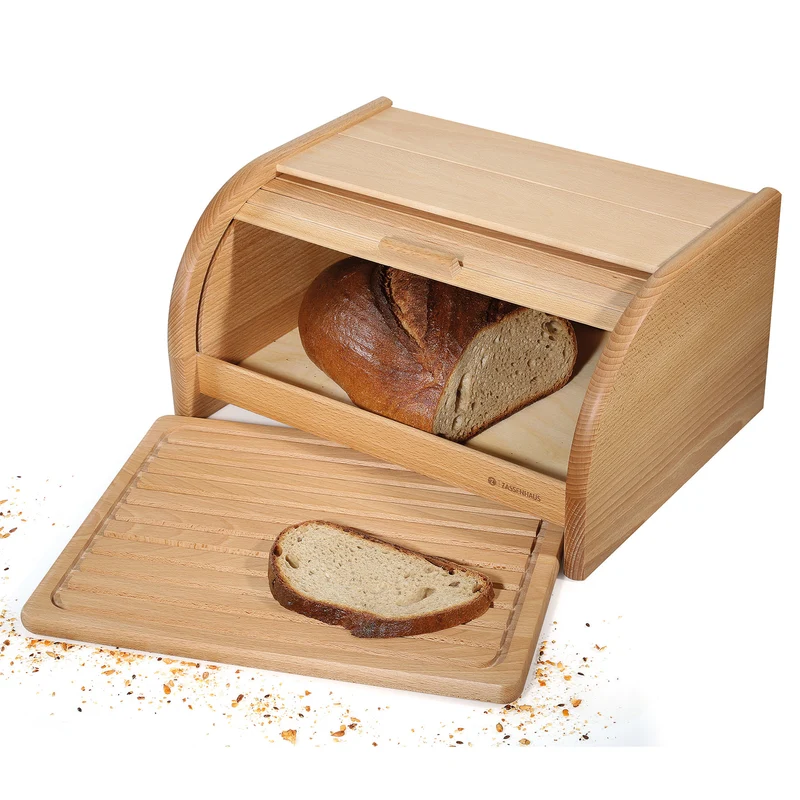Brotkasten COUNTRY mit Brett, Buche 40 x 30 cm