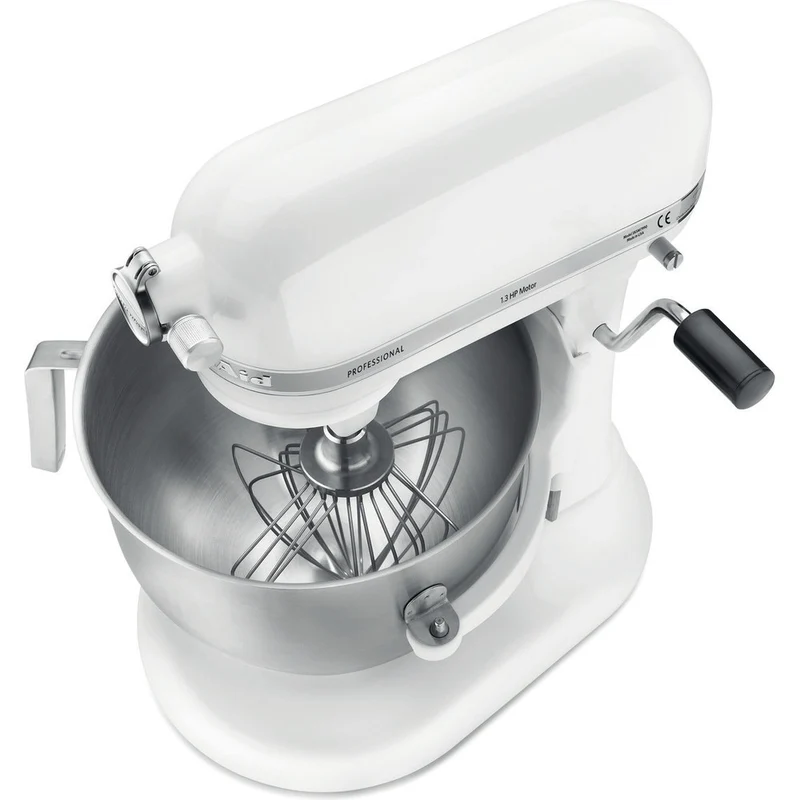 KitchenAid 6,9 L PROFESSIONAL Küchenmaschine mit Schüsselheber 5KSM7990XEWH Weiss