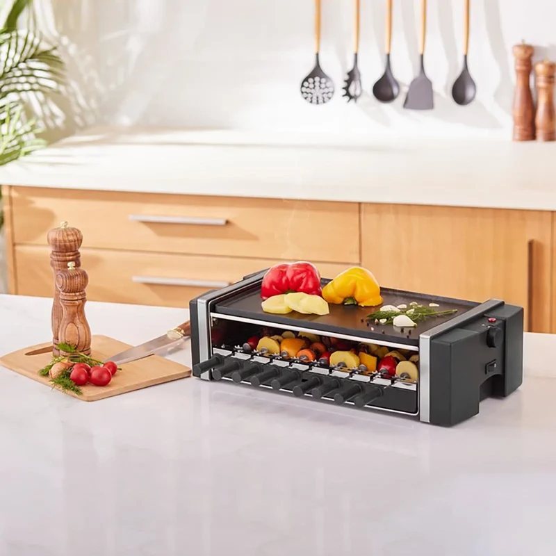 Karaca Spieß-Grill 3 in 1 Tischgrill, 1200W