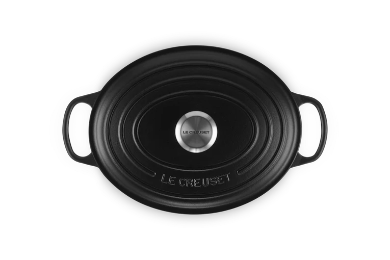 LE CREUSET Signature Bräter oval 40cm Schwarz matt