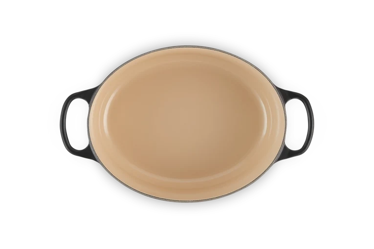 LE CREUSET Signature Bräter oval 40cm Schwarz matt
