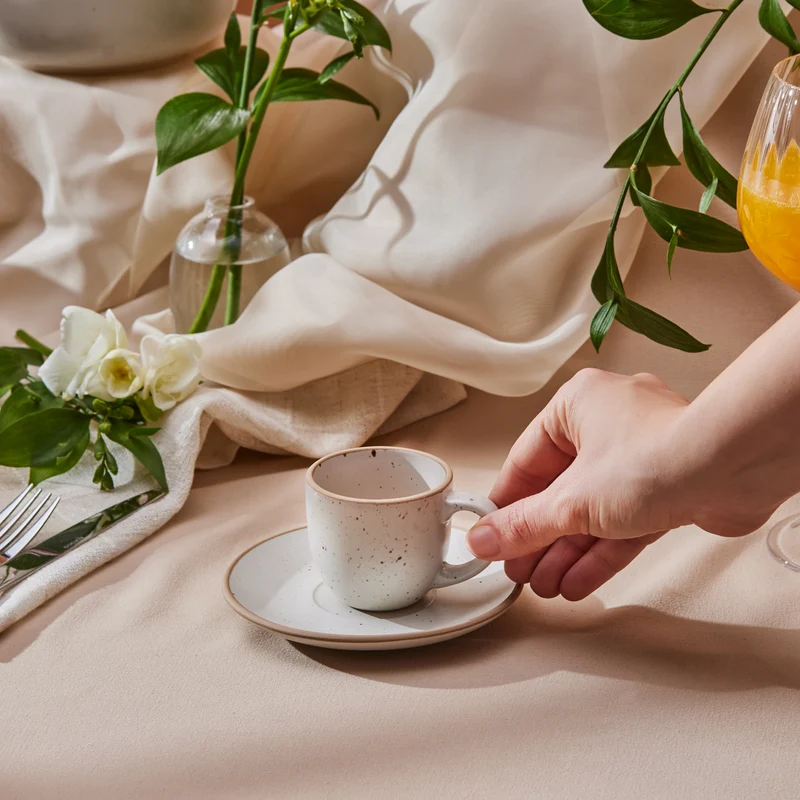 Karaca Chicago Dot Reaktive Kaffeetasse 90 ml