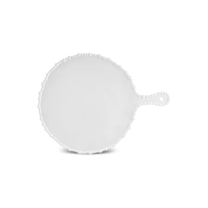 Karaca Perla Melamin Runder Käseteller 42 cm Weiß