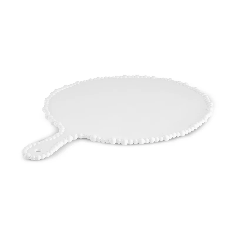 Karaca Perla Melamin Runder Käseteller 42 cm Weiß