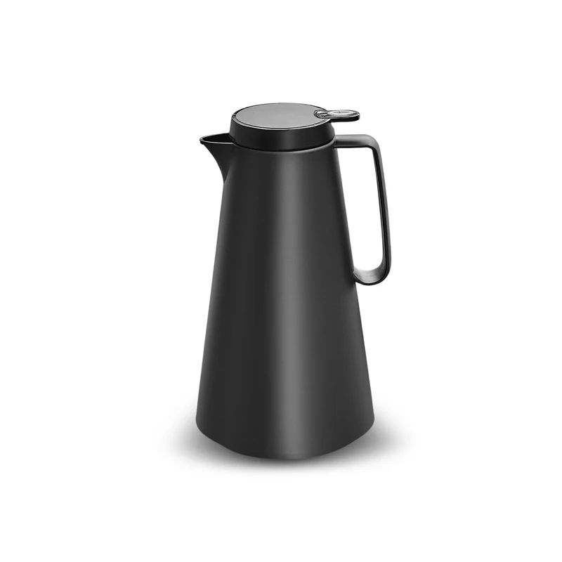 Karaca Thermoglas Lina Auslaufsichere Thermoskanne 1 Lt Schwarz