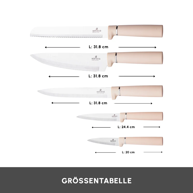 Karaca Chef's Harmony Messer & Schneidebrett Set