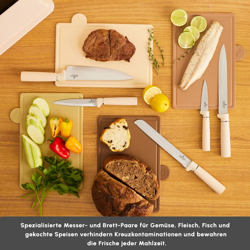 Karaca Chef's Harmony Messer & Schneidebrett Set