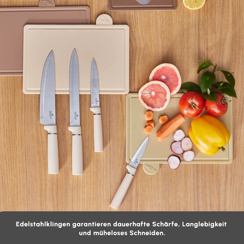 Karaca Chef's Harmony Messer & Schneidebrett Set