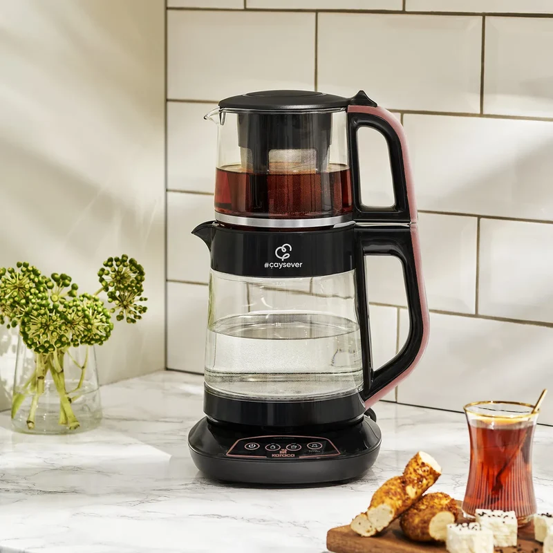 Teekocher und Wasserkocher mit 1700W, Rosegold
