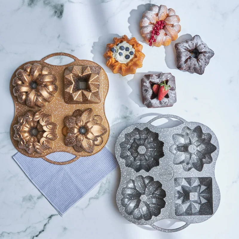 Karaca Cake Pro 4-teilige Goldguss-Kuchenform