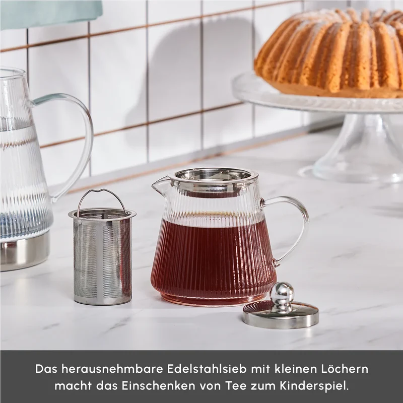 Karaca Keops Glas-Teekanne
