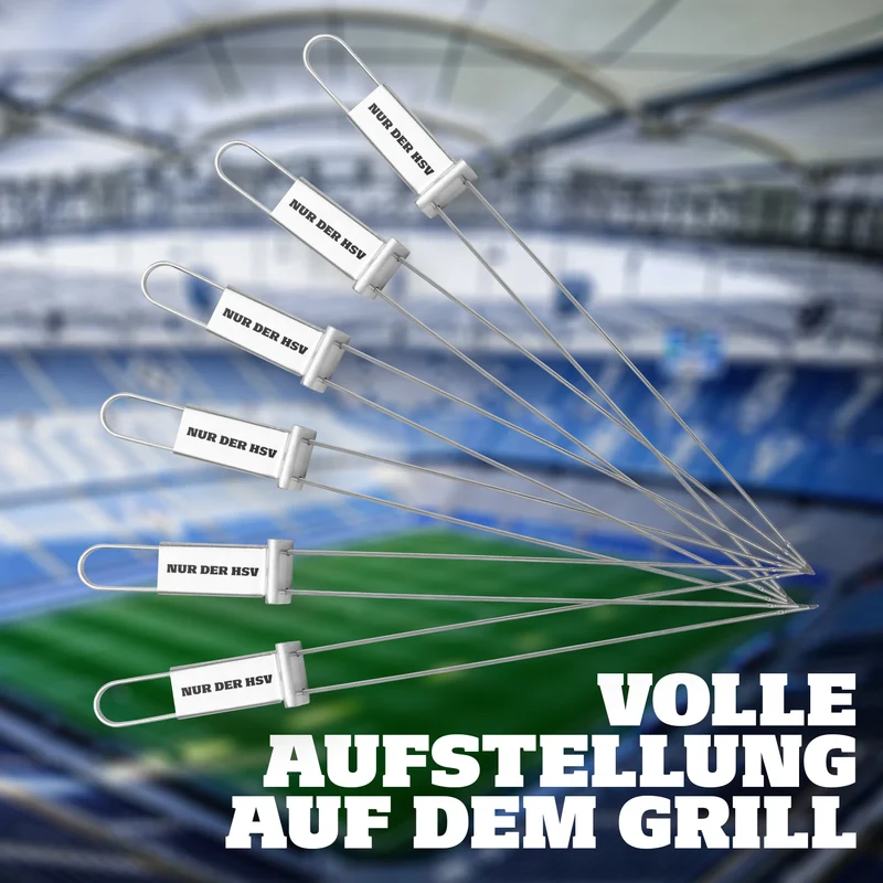 HENSSLERS Grillspieß Set HSV-Edition