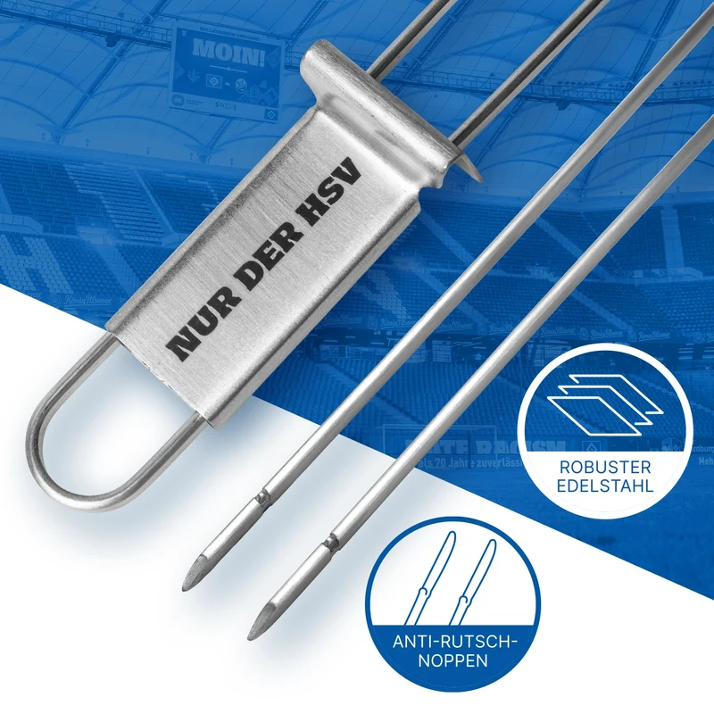 HENSSLERS Grillspieß Set HSV-Edition