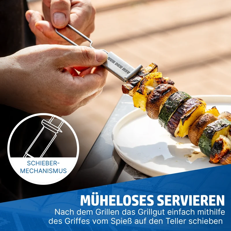 HENSSLERS Grillspieß Set HSV-Edition