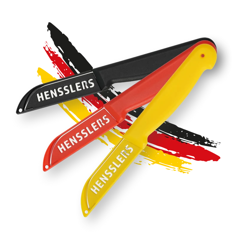 HENSSLERS Schälmesser 3er Set Deutschland Edition