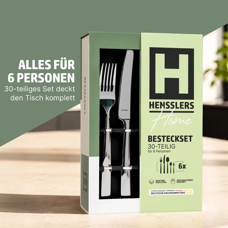 HENSSLERS Besteckset 30-teilig