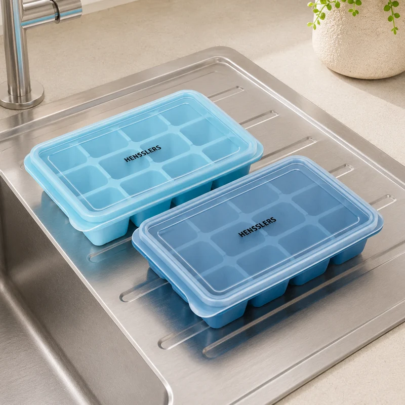 HENSSLERS Silikon Eiswürfelform Set