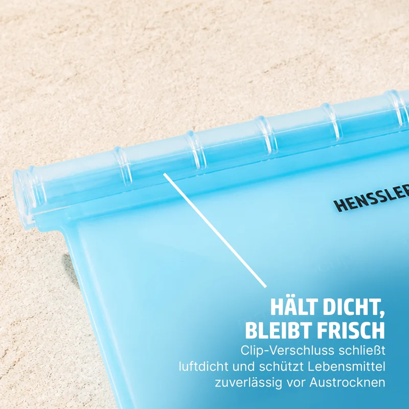 HENSSLERS Silikon Aufbewahrungsbeutel 3 Teilig