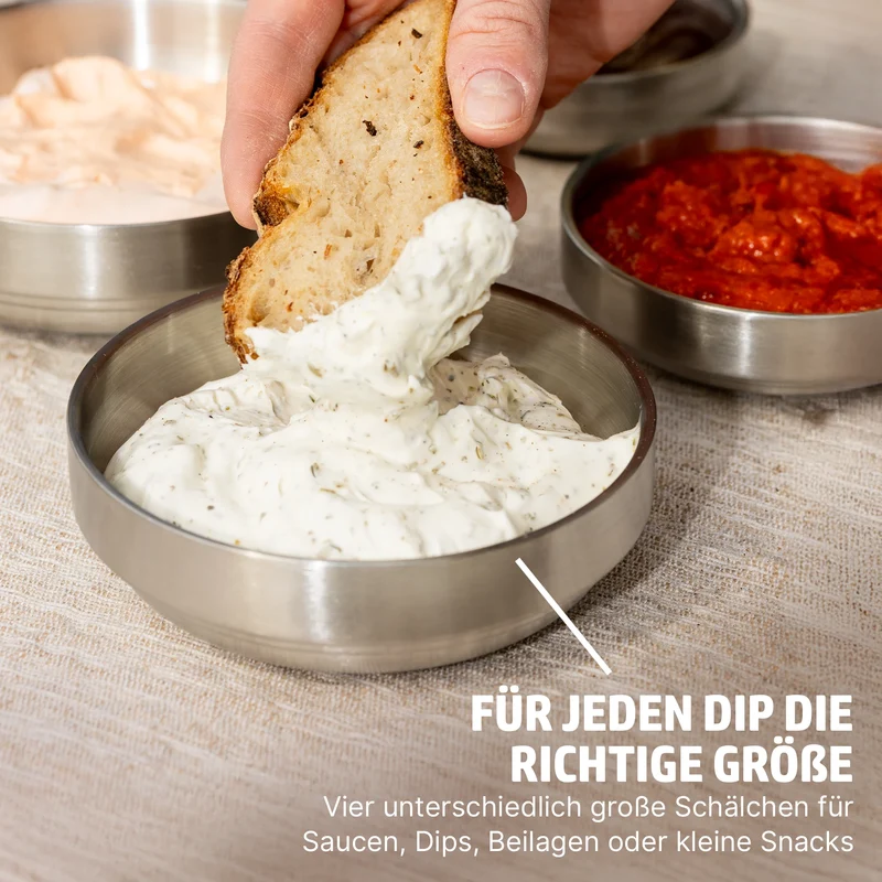 HENSSLERS Dipschälchen 4 Teilig