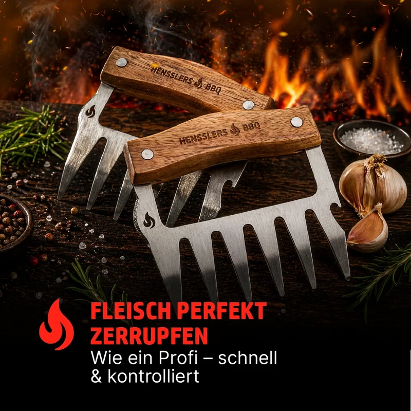 HENSSLERS Fleischkrallen Set