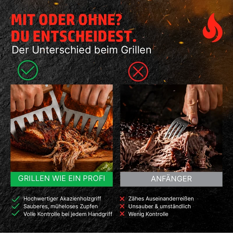 HENSSLERS Fleischkrallen Set