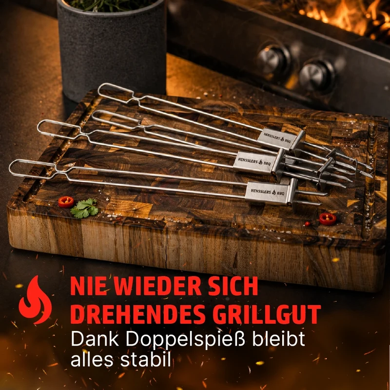 HENSSLERS Grillspieß Set