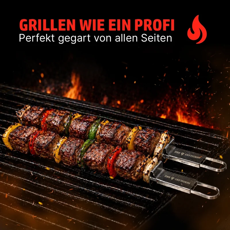 HENSSLERS Grillspieß Set