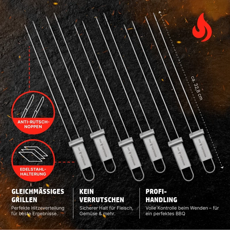 HENSSLERS Grillspieß Set