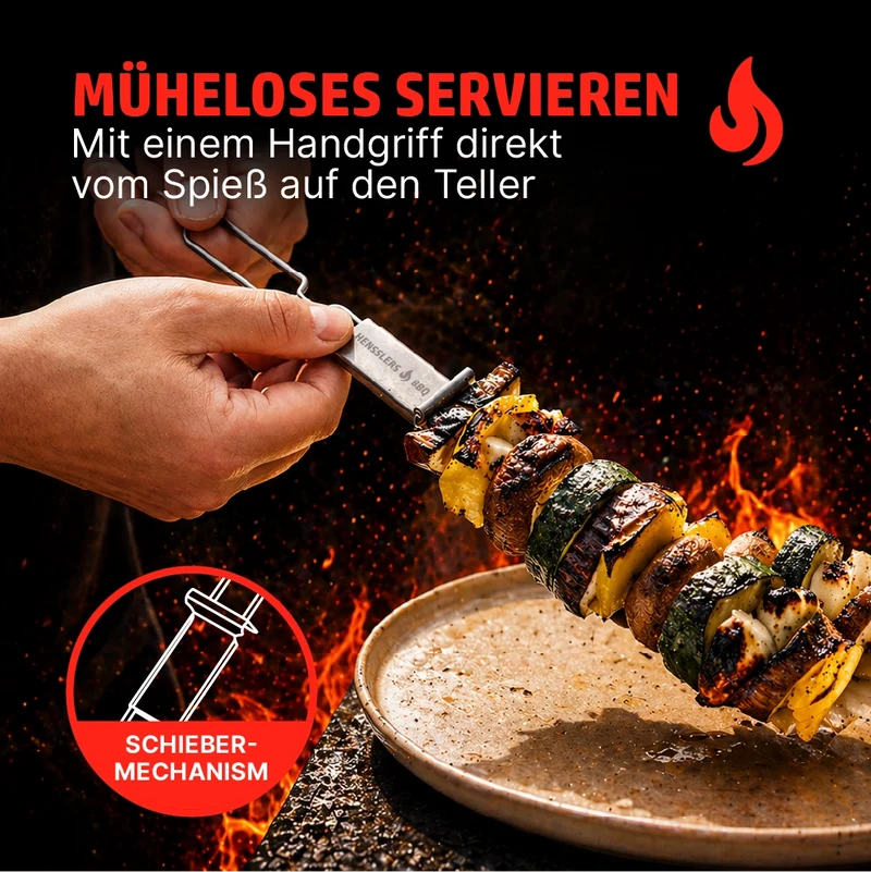HENSSLERS Grillspieß Set