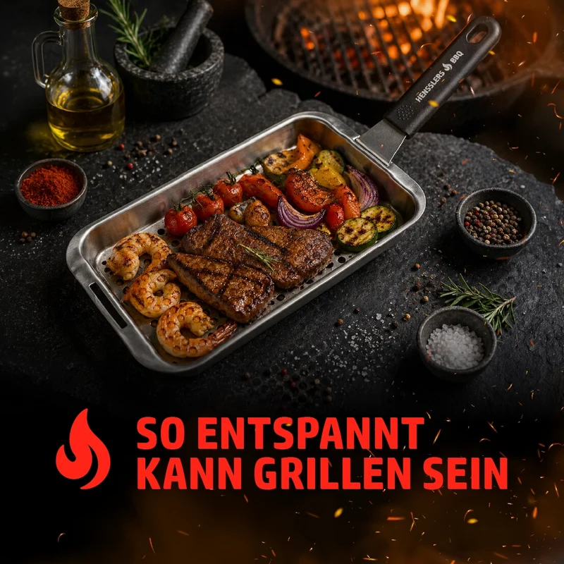 HENSSLERS Grillkorb Set