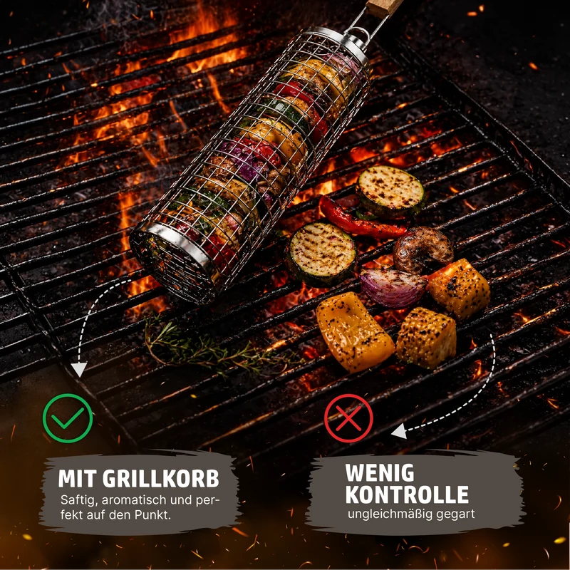 HENSSLERS Rollgrillkorb