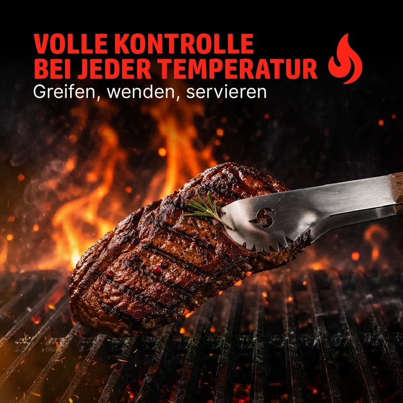 HENSSLERS Grillbesteck 4 Teilig
