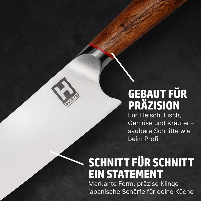 HENSSLERS "scharfe Klinge" 5er-Messer-Set