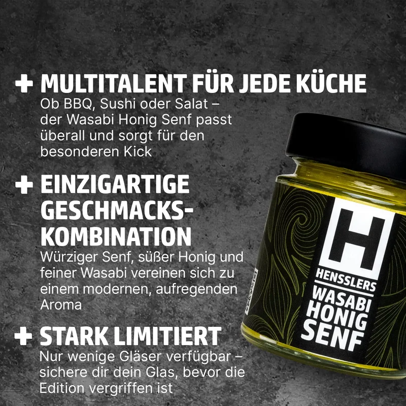 HENSSLERS Wasabi-Honig-Senf