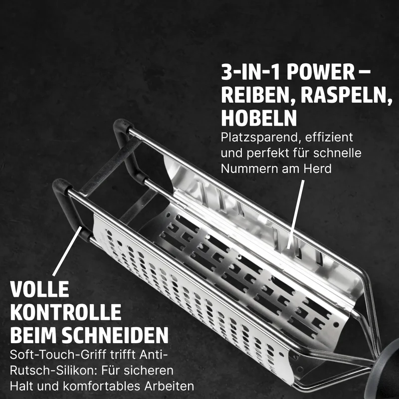 HENSSLERS 3-in-1 Reibe