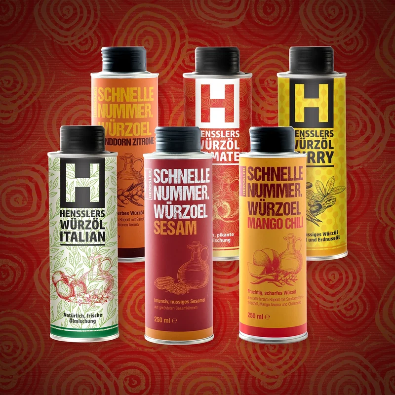 HENSSLERS 6er Würzöl Set