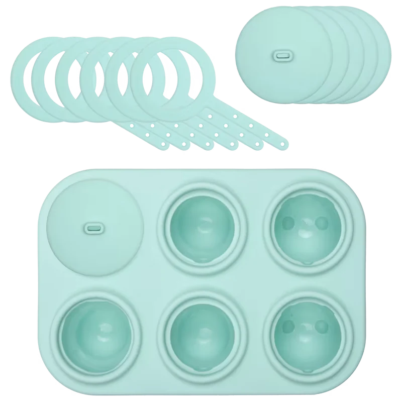LURCH Popsicle IceForm Arctic – Silikon-Eisformen für 6 Eis am Stiel mit Tiermotiven
