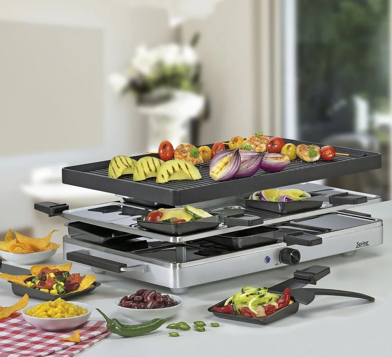 Spring Raclette8 Classic Raclette-Gerät für 8 Personen