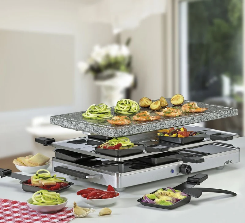 Spring Raclette8 Classic Raclette-Gerät für 8 Personen