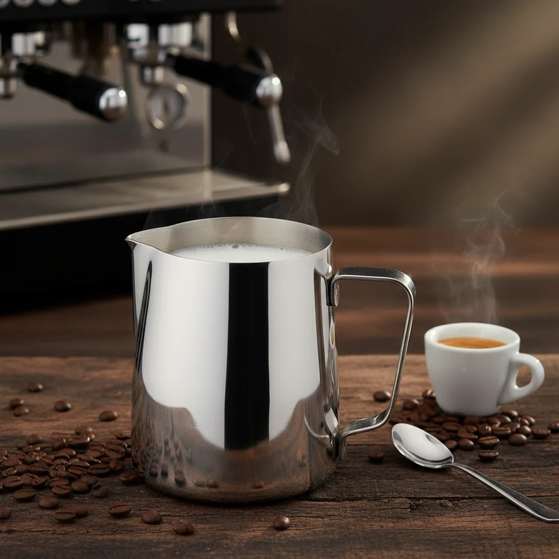 Milchgießer aus Edelstahl – Barista Milchkännchen