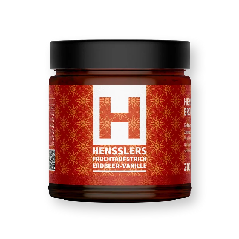 HENSSLERS Fruchtaufstrich Erdbeer-Vanille