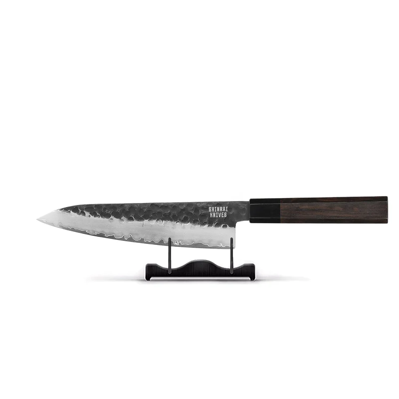 Shinrai Knives – Blackout Edition Damast-Kochmesser 20 cm