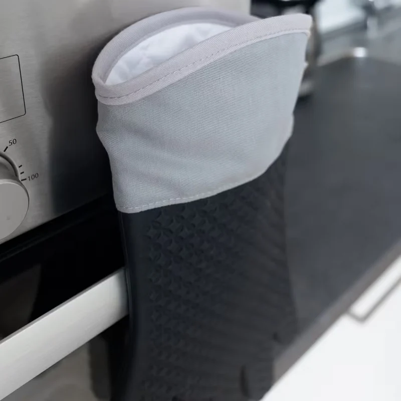 Lurch 5-Finger-Backhandschuh GRIP Silikon/Textil schwarz