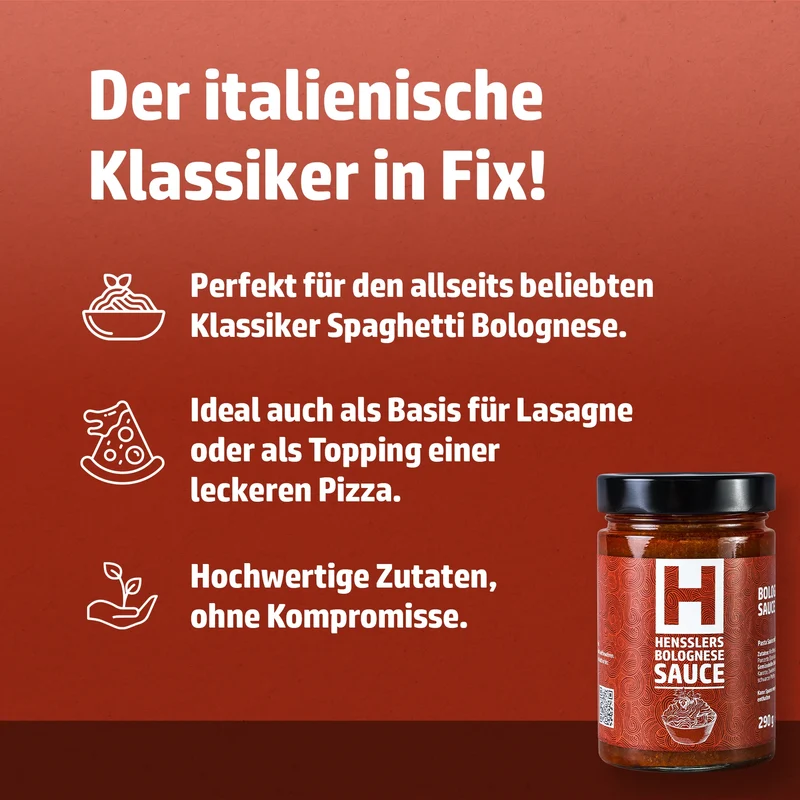 HENSSLERS Bolognese Sauce