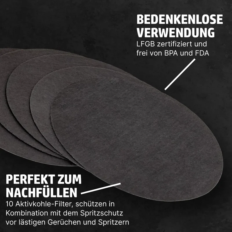 HENSSLERS Spritzschutz Ersatzfilter AirActive 10 ST.